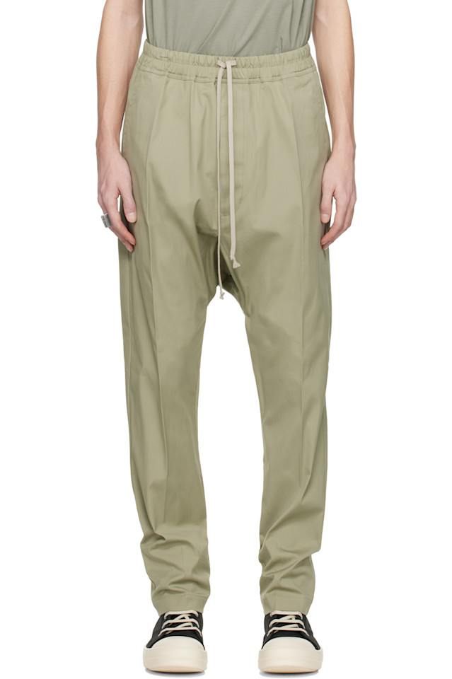 

Голливудские брюки на шнурке Rick Owens, цвет celadon