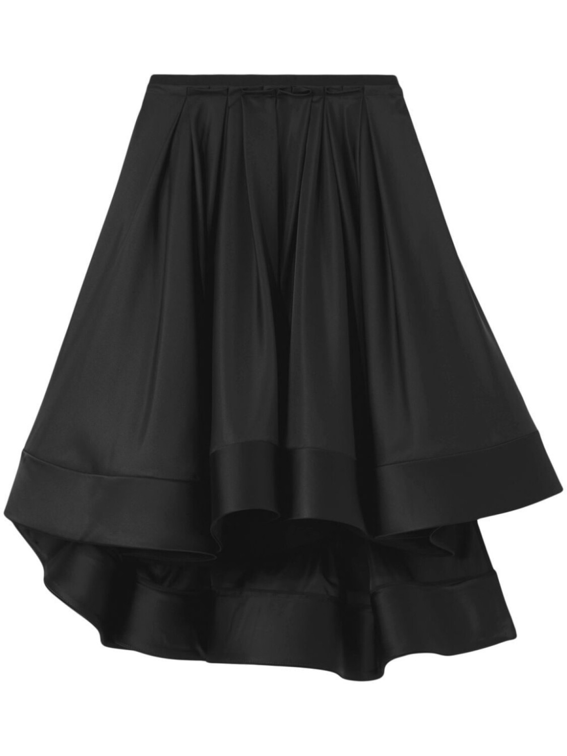 

Proenza Schouler pleated full taffeta skirt, черный