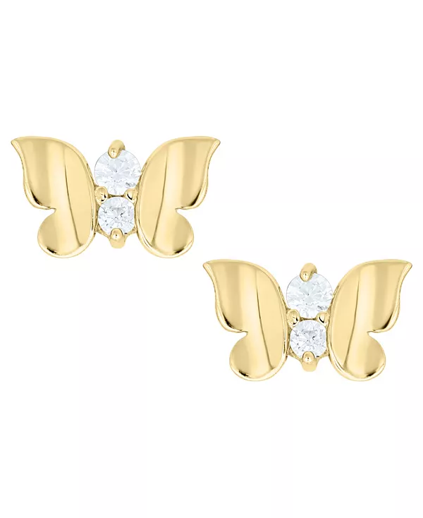 

Серьги-Бабочки с кубическим цирконием из 14-каратного золота Macy'S, gold