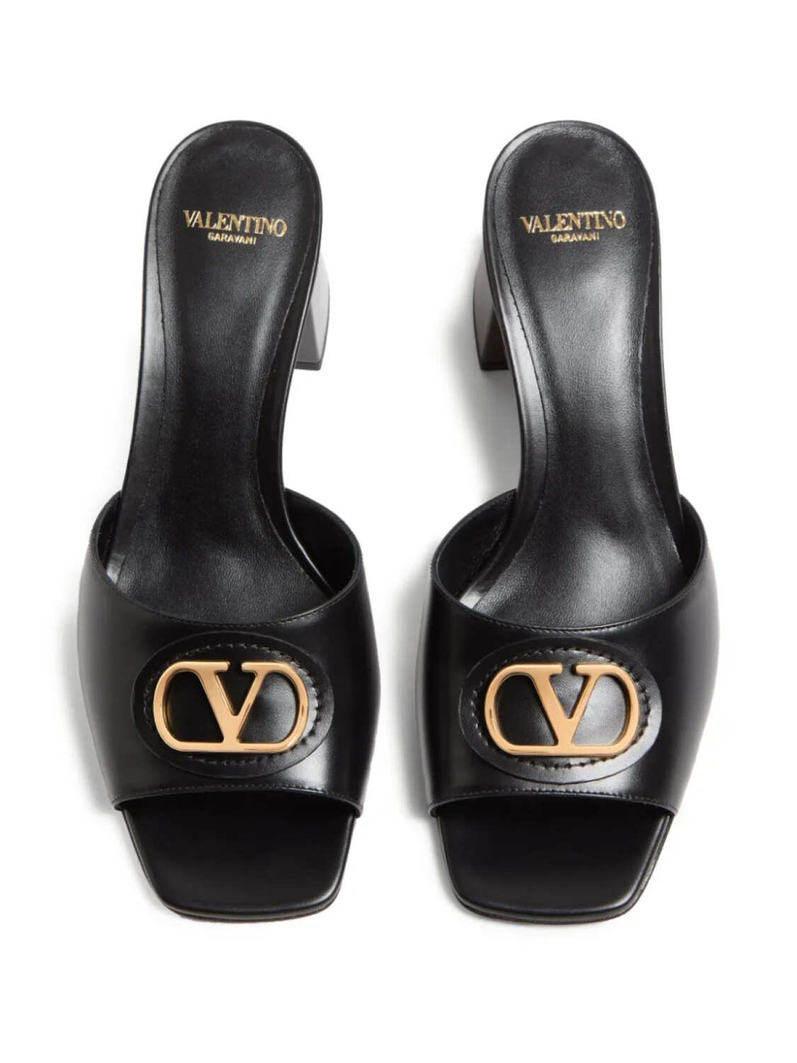 Сандалии Valentino Garavani VLOGO SIGNATURE ИЗ ТЕЛЯЧЬЕЙ КОЖИ 60ММ, черный — фото 4