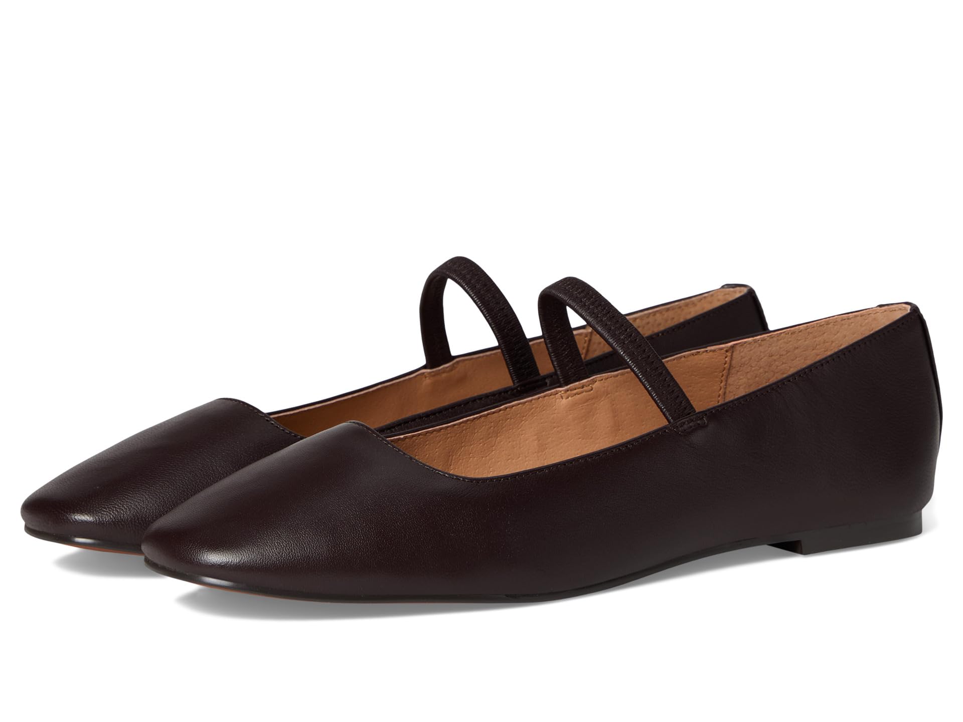 Балетки Madewell Greta Elastic Mary Jane, цвет Coffee Bean