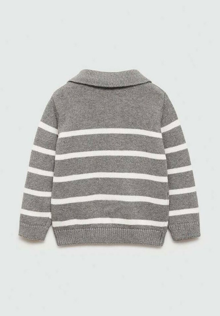 

Вязаный свитер ENZO Mango Kids, пестрый серый