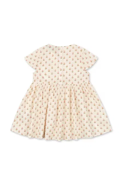Платье мини из органического хлопка Pacey Dress Konges Sløjd, бежевый — фото 3