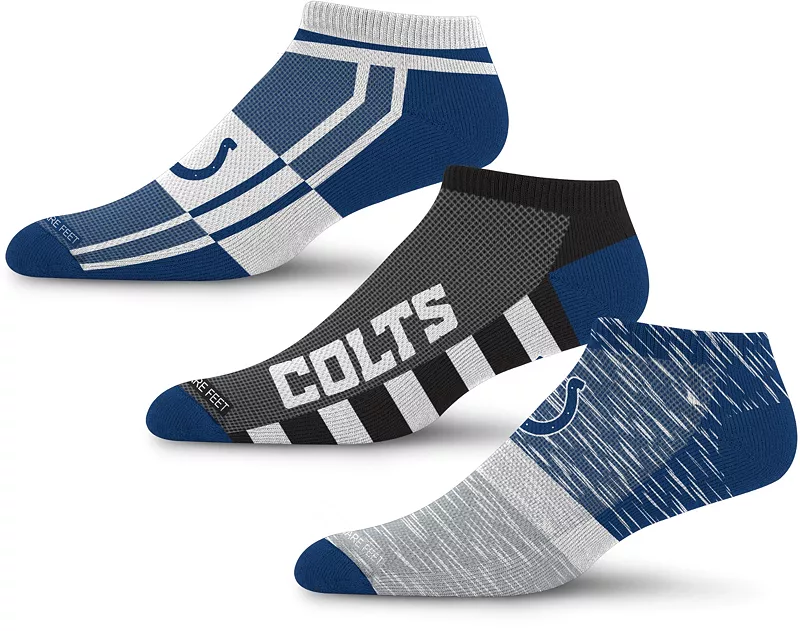 

Набор из 3 носков в полоску для босых ног Indianapolis Colts For Bare Feet
