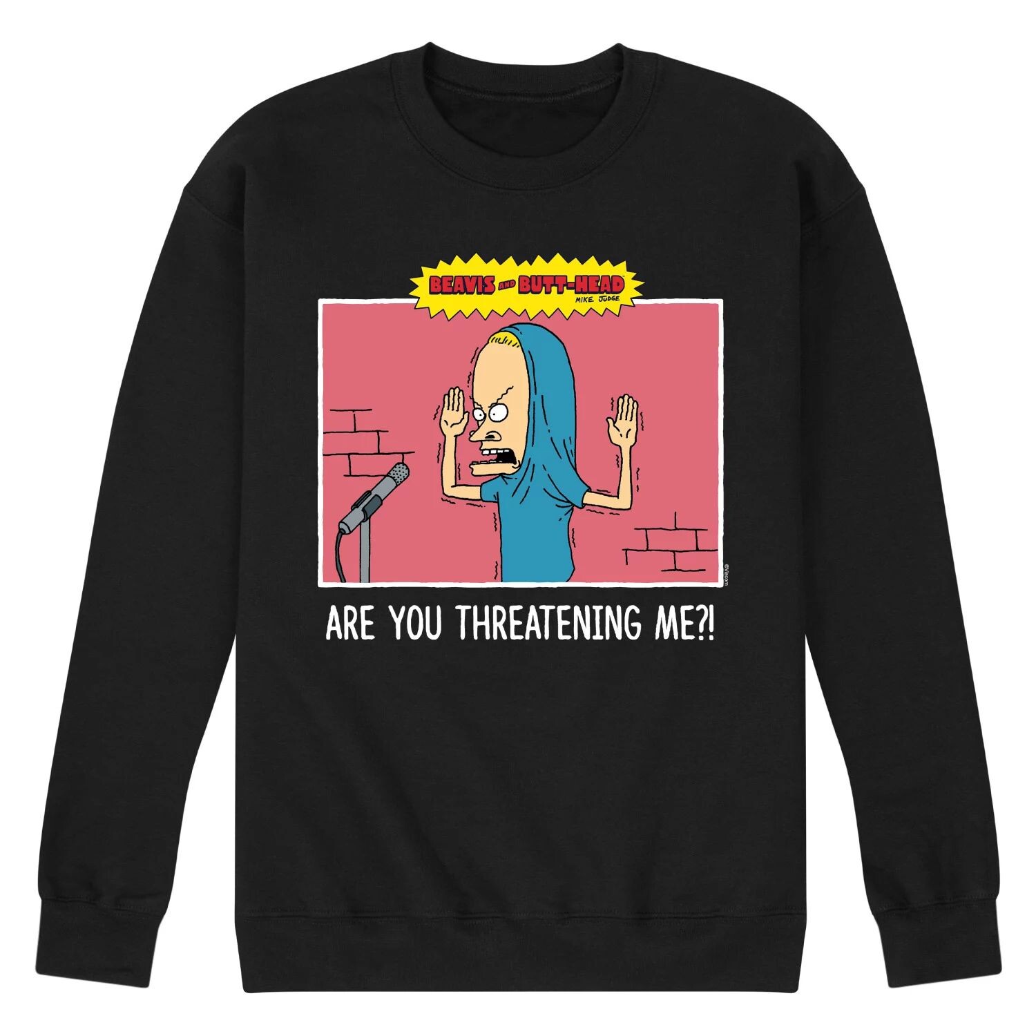 

Мужская толстовка Beavis And Butthead Threating Me Licensed Character