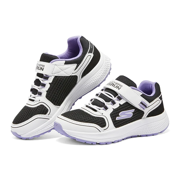 Skechers Детские кроссовки для бега Go Run Consistent Mesh низкие черные розовые белые — фото 4
