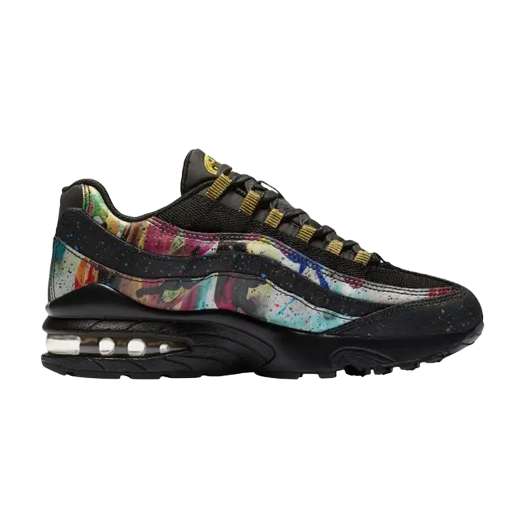 

Кроссовки Nike Air Max 95 GS 'Black Metallic Gold', черный