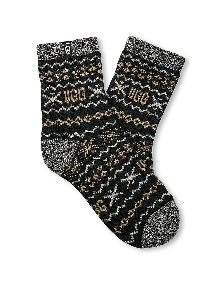 

Уютные носки Cressida Quarter Ugg, black multi uggisle