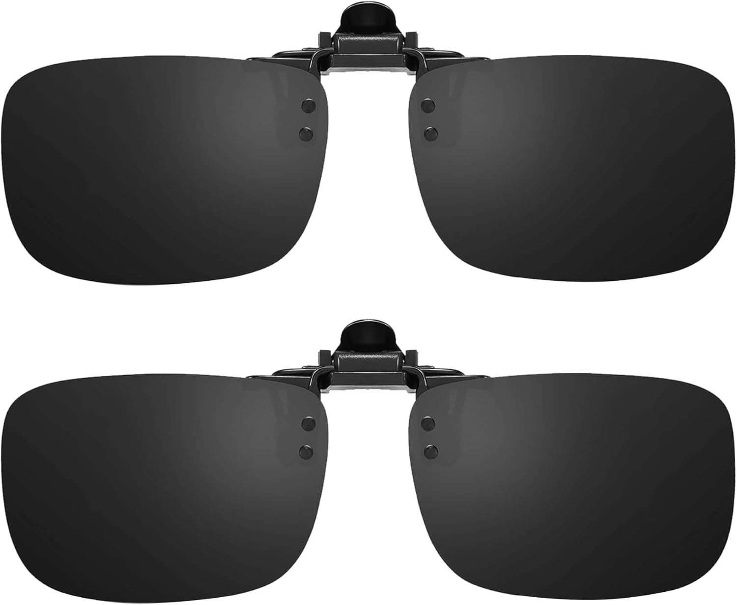 

Поляризованные солнцезащитные очки с откидными линзами и защитой от бликов UV 400, подходят для рыбалки и вождения, а также для ношения поверх очков с диоптриями FRAZALA, Black Lens X2