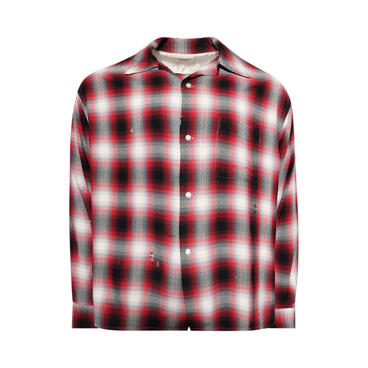 

Рубашка SAINT Mxxxxxx Check Long-Sleeve Shirt 'Red', красный