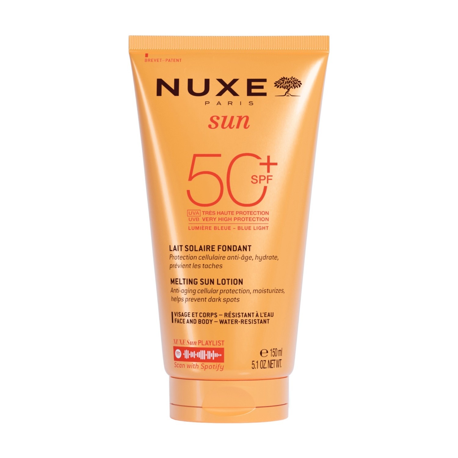 

Солнцезащитный крем sun spf50 Nuxe, объем 150 мл