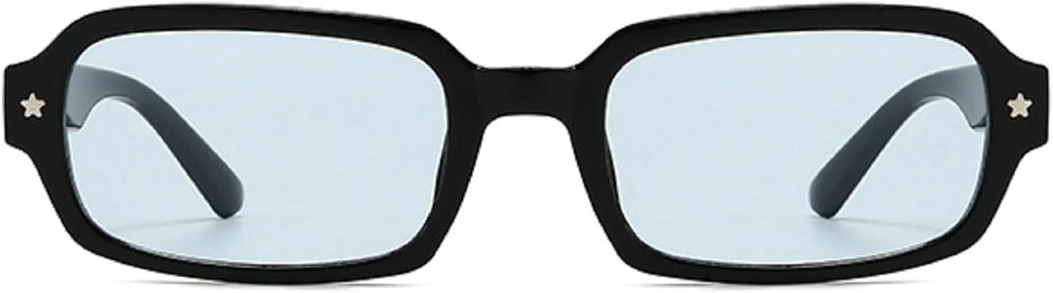 

Солнцезащитные очки прямоугольной формы для женщин, в стиле 90-х, винтажные, маленькие, модные, узкие, женские, с защитой от УФ-излучения UV400 mincl, C14