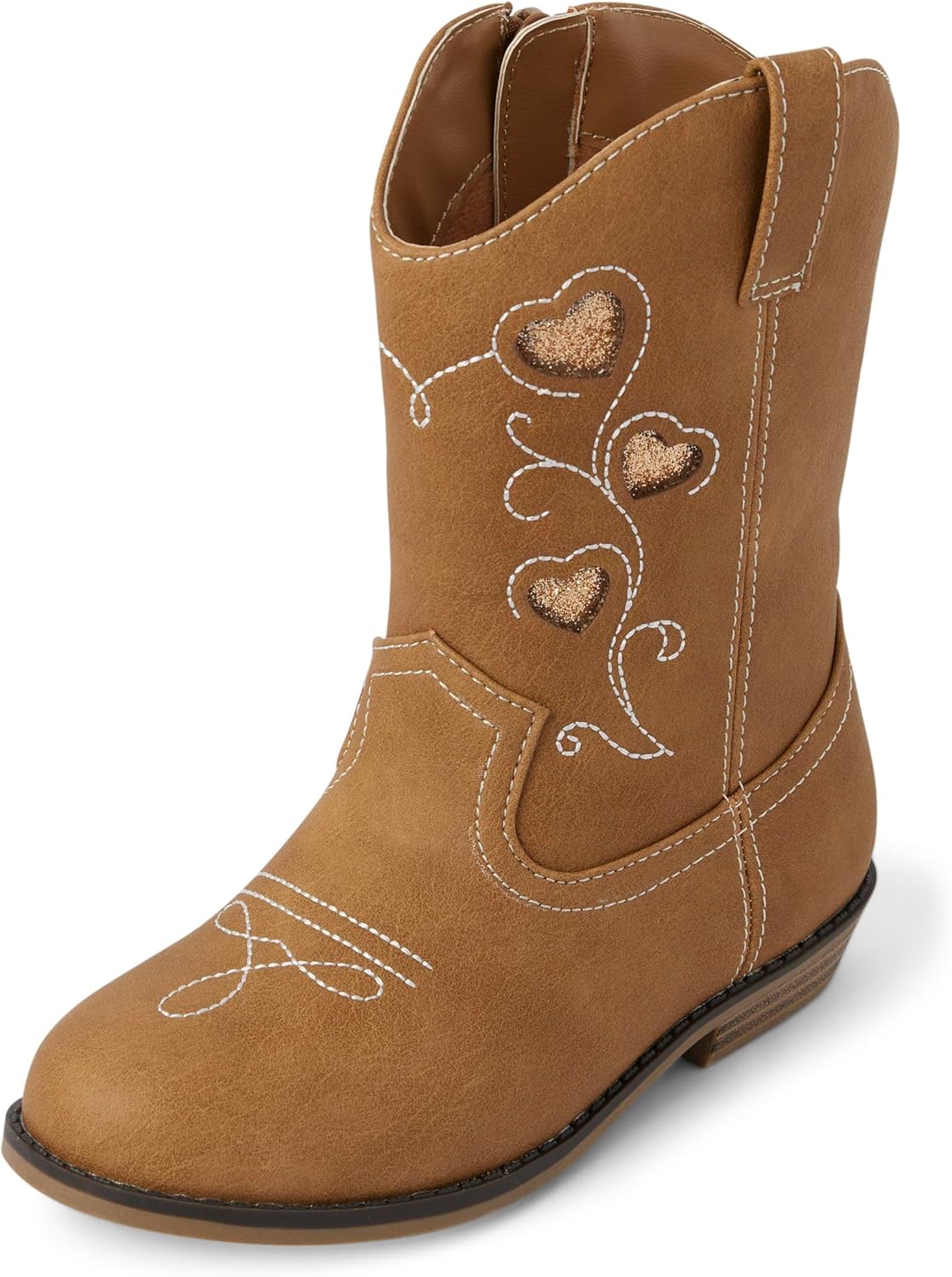 Gymboree и западные детские сапожки для малышей Cowgirl, Tan Hearts — фото 2
