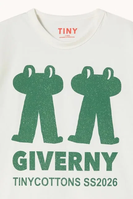Футболка с принтом Frog & Frog Graphic Tee Tinycottons, белый — фото 4