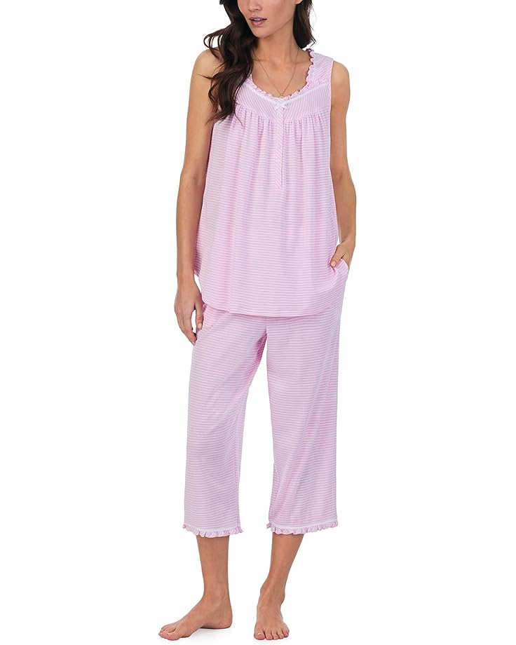 

Пижама Eileen West Capri Sleeveless Pj Set, цвет Pink Stripe