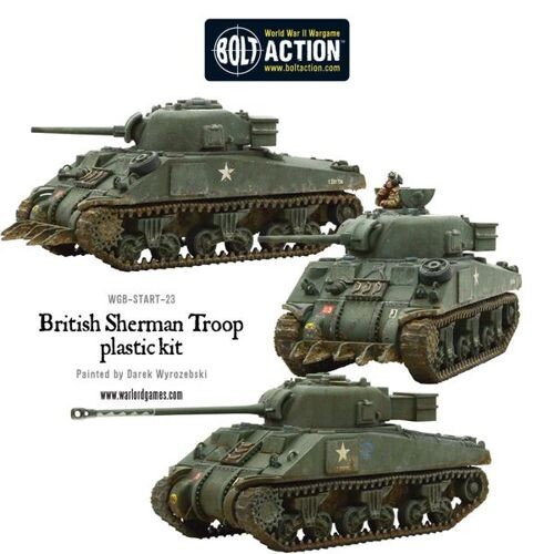 

Фигурки Sherman V Tank Troop (2 Sherman V’S 1 Firefly) Warlord Games