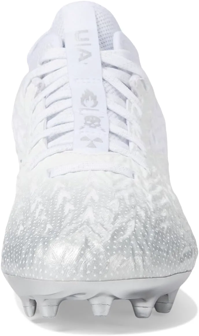 Футбольные бутсы Under Armour Men's Spotlight Clone 4.0 Mc, белый/металлик серебристый