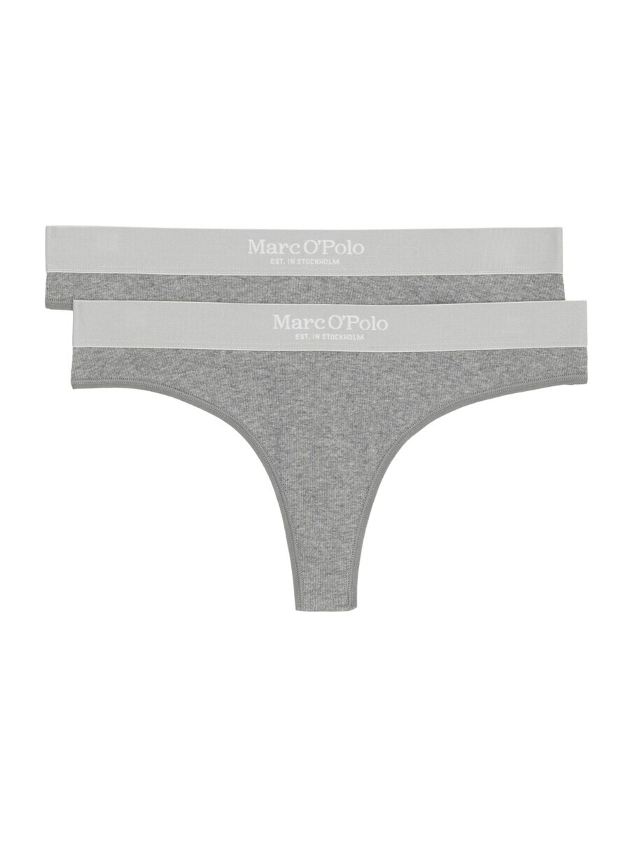 

Стринги Marc O'Polo Thong Iconic Rib, серый