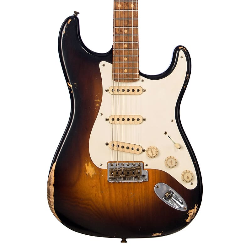 

Электрогитара Fender Custom Shop MVP 1956 Stratocaster Relic - Wide Fade 2-Tone Sunburst - Masterbuilt Andy Hicks - Dealer Select Master Vintage Player Series Electric Guitar - NEW!