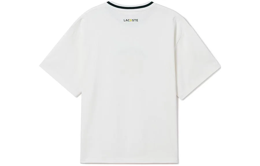 LACOSTE Футболка SMILEY FW23 мужская ecru — фото 4