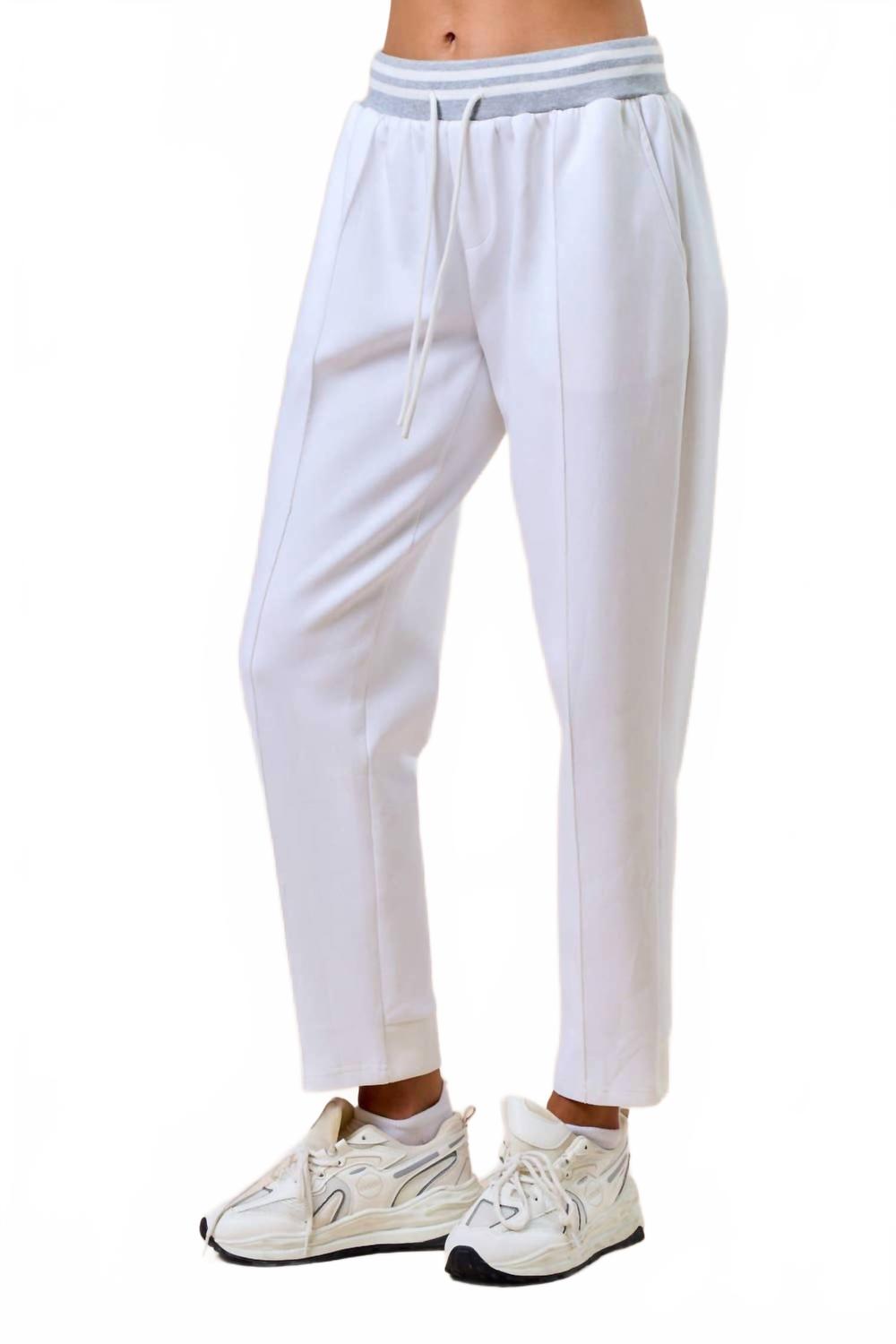 

Lalavon Вязаные спортивные брюки Colette, цвет кремовый