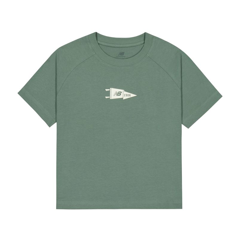 

New Balance Футболка 1906 с рукавом реглан женская green, Зеленый, New Balance Футболка 1906 с рукавом реглан женская green