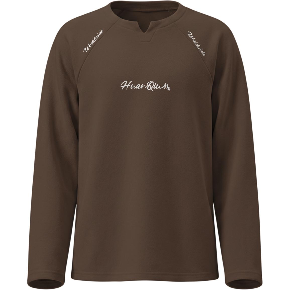 

Футболка Unisex V-образный вырез утолщенная прямая посадка HUANQIU, coffee