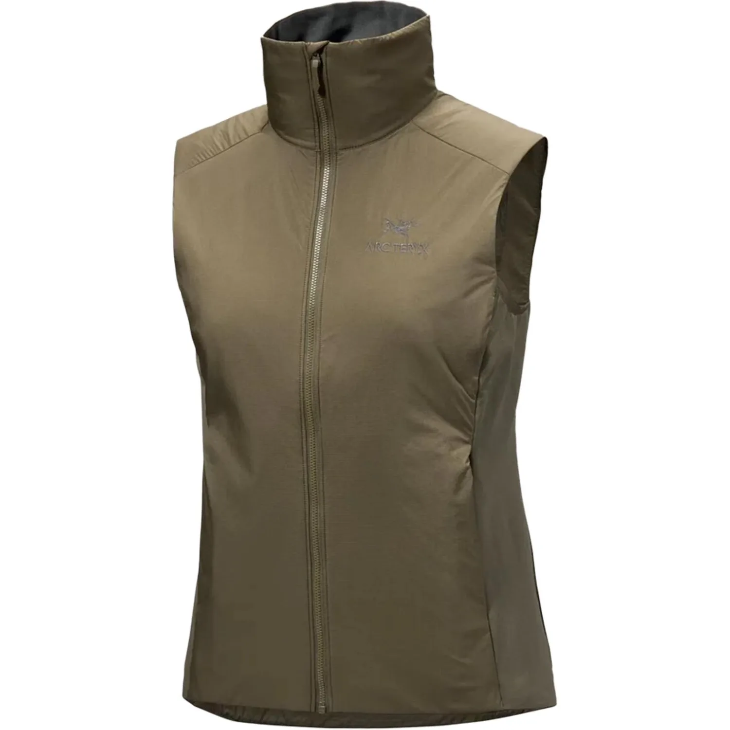 Футболка ATOM с воротником-стойкой Arcteryx, Vintage Green/Tatsu