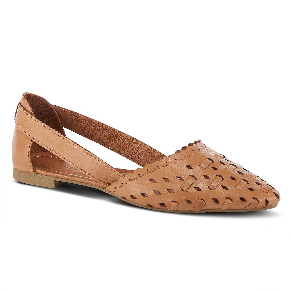 Женские кожаные балетки Spring Step Delorse, цвет Camel