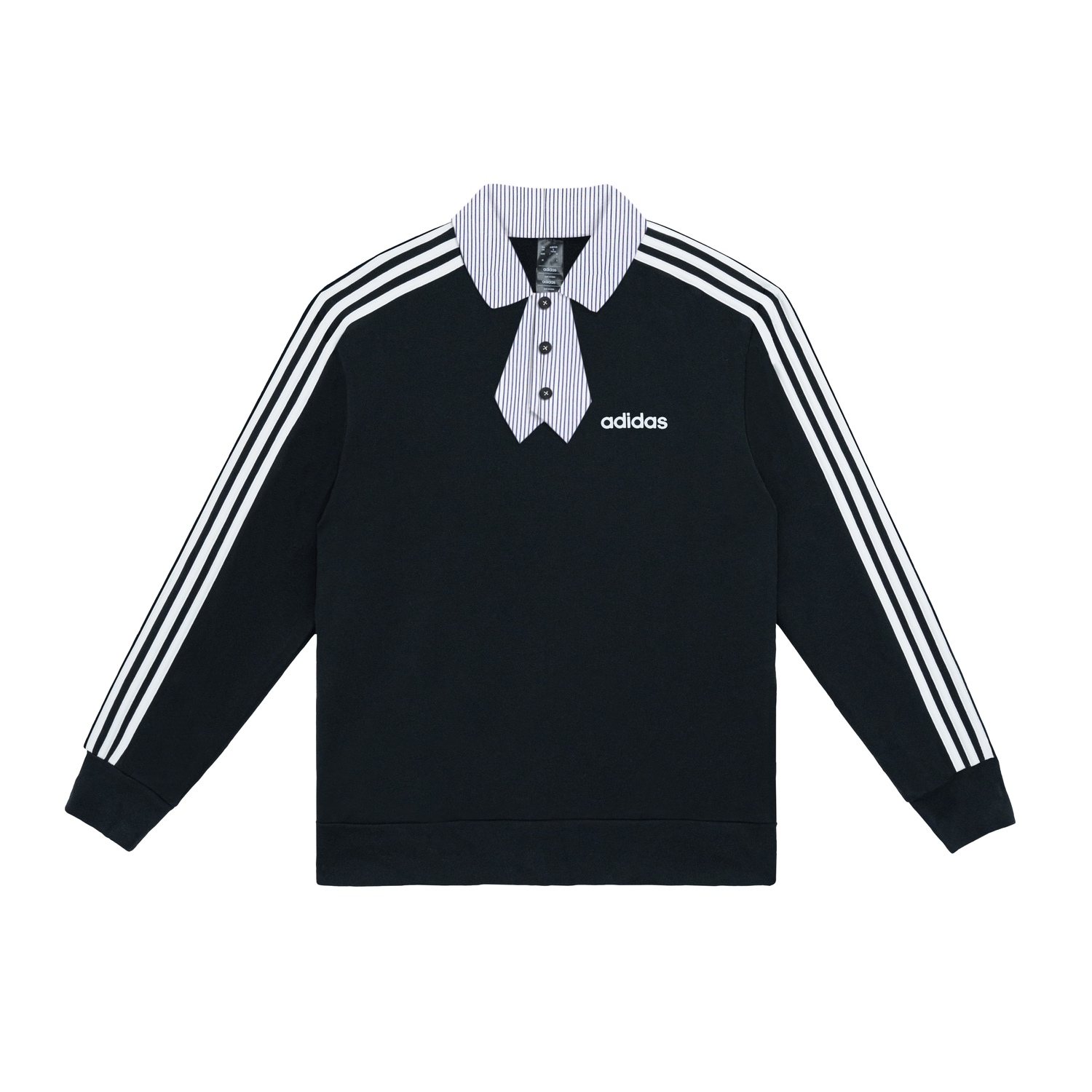 

Унисекс поло черное Adidas, черный