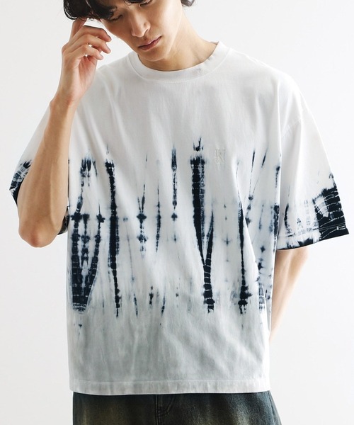 

Футболка с рисунком в стиле тай-дай Tk.TAKEO KIKUCHI, белый