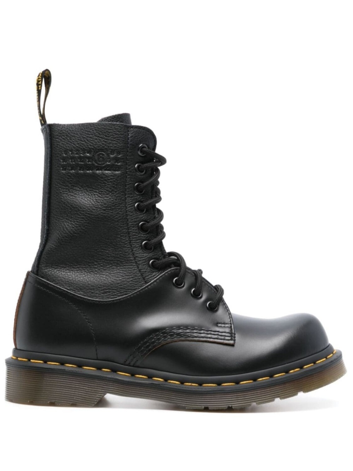 X Кожаные ботинки Dr Martens MM6 Maison Margiela, черный