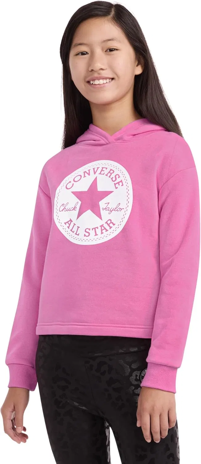 Худи для девочек Converse Classic Chuck Patch, Oops Pink