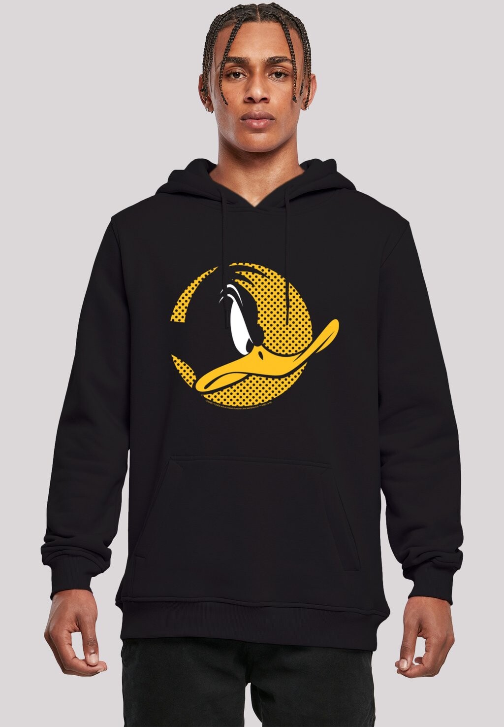 

Толстовка с капюшоном LOONEY TUNES DAFFY DUCK DOTTED CARTOON LOGO F4NT4STIC, черный