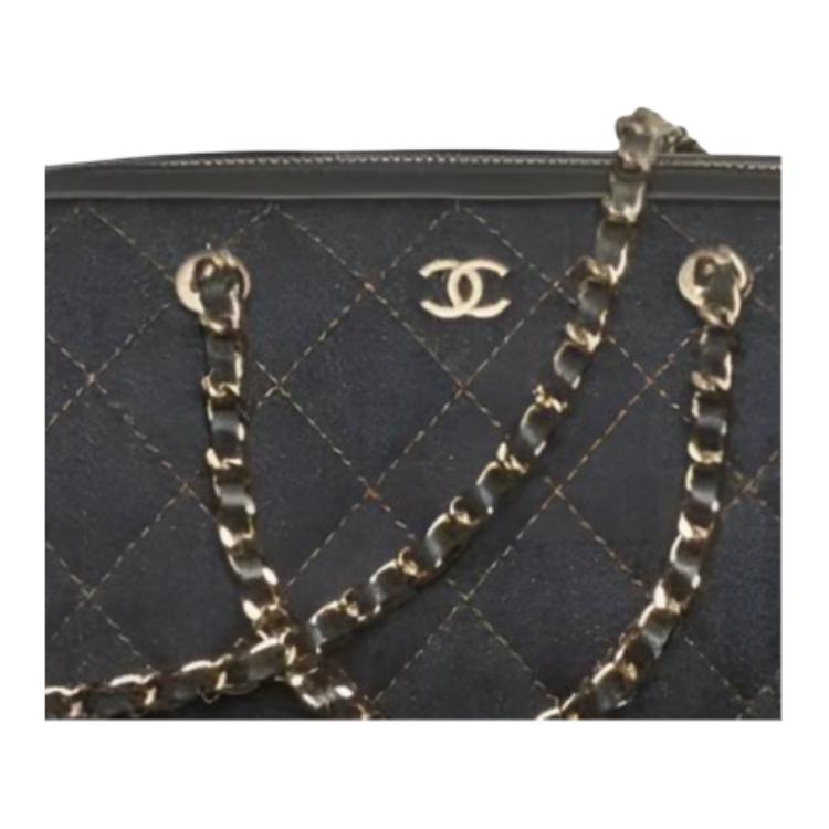 CHANEL Кожаная сумка на цепочке через плечо для женщин Black — фото 2