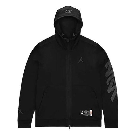 

Куртка men's x zion naruto crossover solid color alphabet pattern zipper hooded jacket black Air Jordan, мультиколор