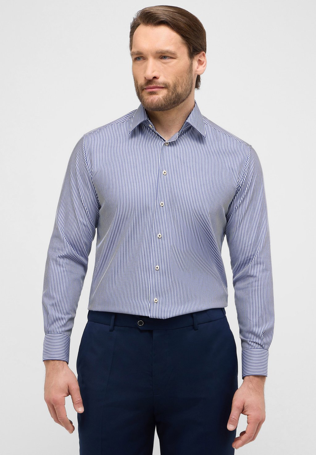 

Рубашка COMFORT FIT Eterna, темно-синий