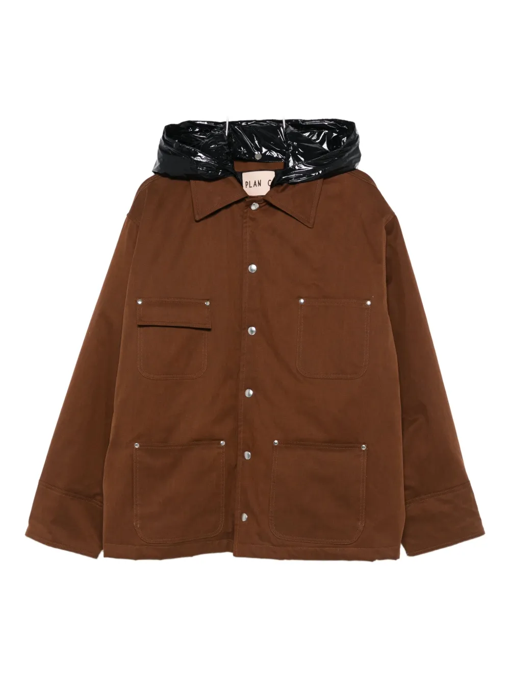 

Куртка с капюшоном Plan C, коричневый