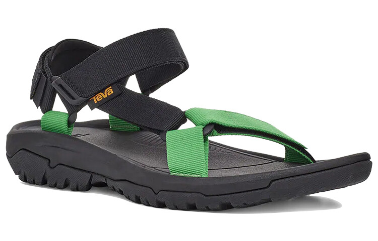 Пляжные сандалии Xlarge X мужские черные/зеленые Teva — фото 3