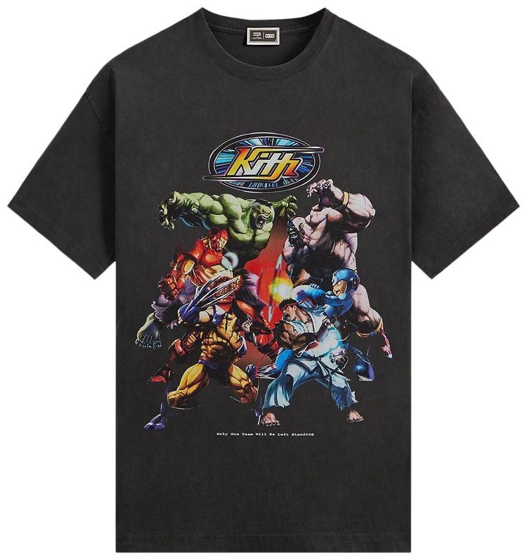 

Винтажная футболка Kith x Marvel vs. Capcom Final Fight, черный