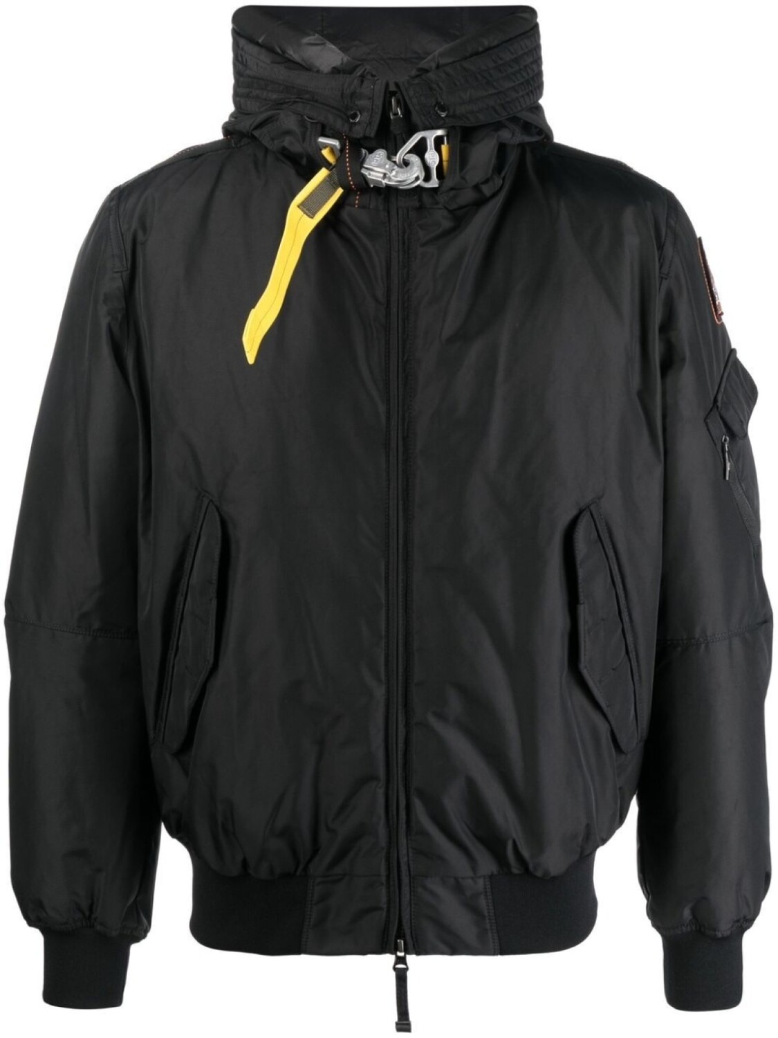 

Пуховик на молнии с капюшоном Parajumpers, черный