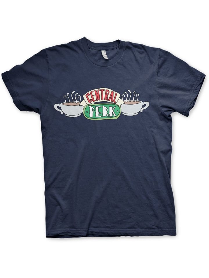 

Футболка Central Perk T-Shirt синего цвета Friends, Синий, Футболка Central Perk T-Shirt синего цвета Friends