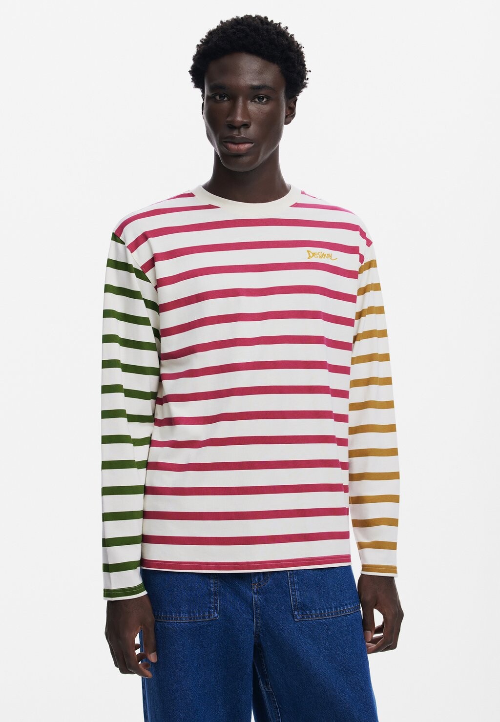 

Топ с длинными рукавами STRIPED Desigual, белый