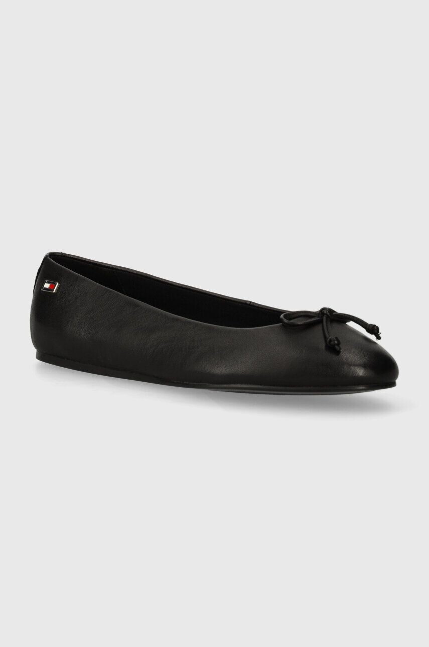 

Кожаные балетки Tommy Hilfiger ESSENTIAL CHIC BALLERINA, черный