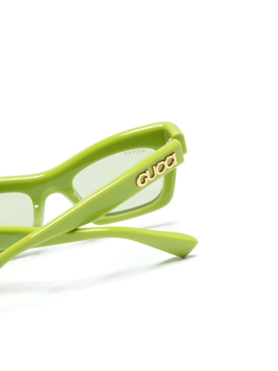 Солнцезащитные очки в прямоугольной оправе Gucci Eyewear, зеленый — фото 3