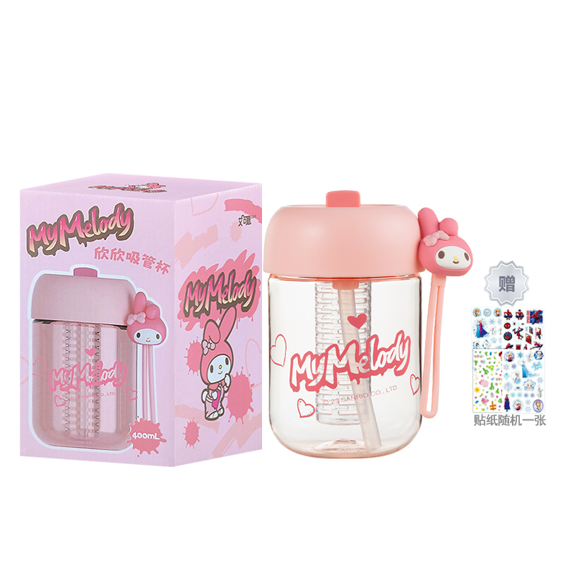 

Hello Kitty практичный пластиковый стакан 400 мл Sanrio, My Melody Water Cup+Sticker 1 Pc