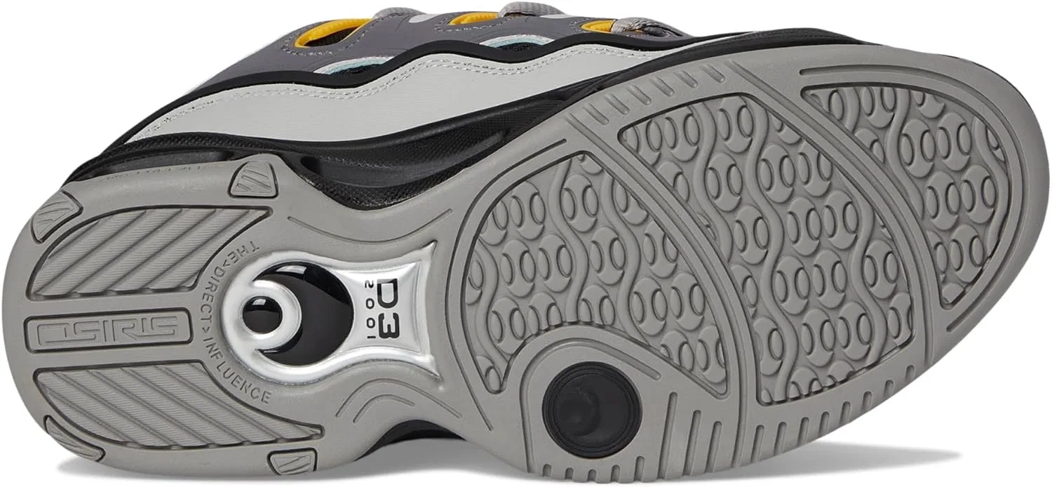 Кроссовки для скейтбординга Osiris, цвет Grey/Black/Yellow — фото 3