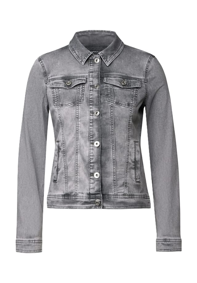 

Джинсовая куртка блузка воротник Cecil, мультиколор