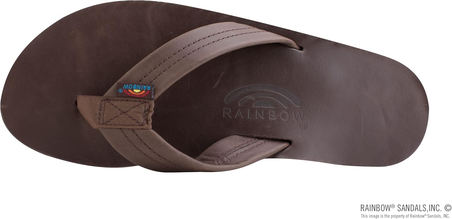 Женские сандалии Rainbow с двойным слоем и широкой застежкой с поддержкой свода стопы Rainbow Sandals, мокко — фото 3