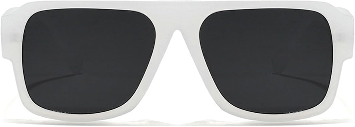 

Солнцезащитные очки Helena Oversized Retro Square Pilot для женщин и мужчин в винтажном стиле 70-х годов, модные, с плоской верхней частью, прямоугольные, с защитой от УФ-излучения UV400, C2